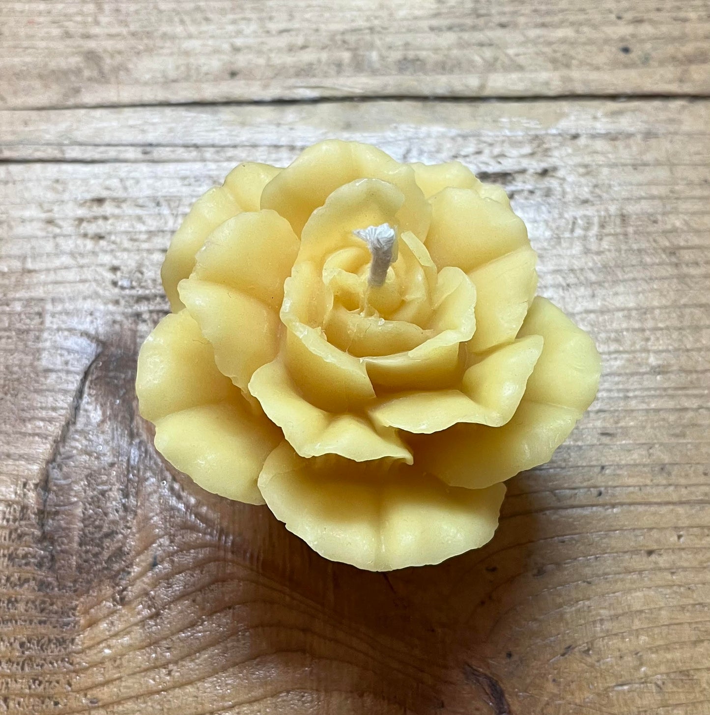 Beeswax Rose Candle