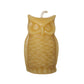 Beeswax candle owl ornamental