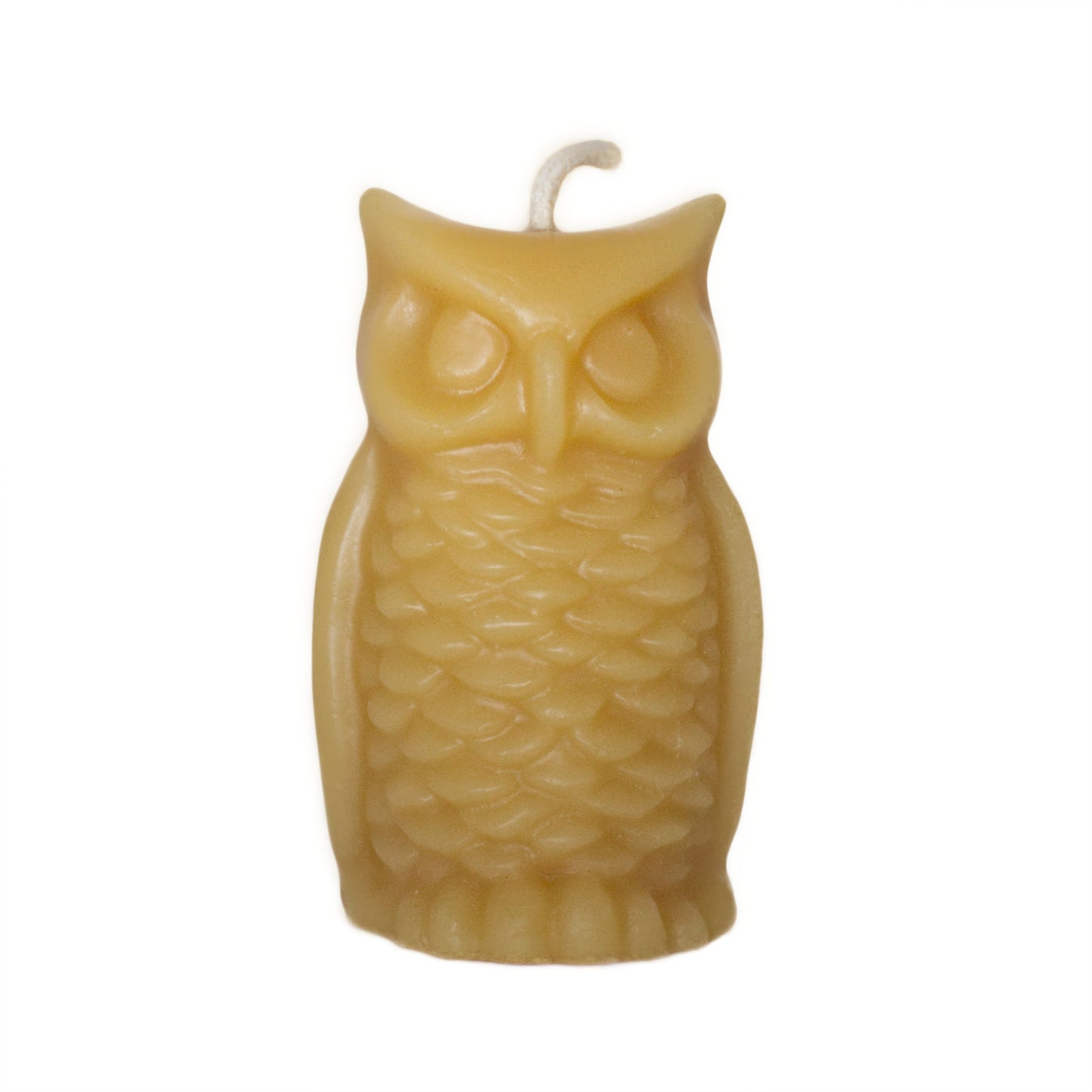 Beeswax candle owl ornamental