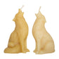 Beeswax candle wolves ornamental
