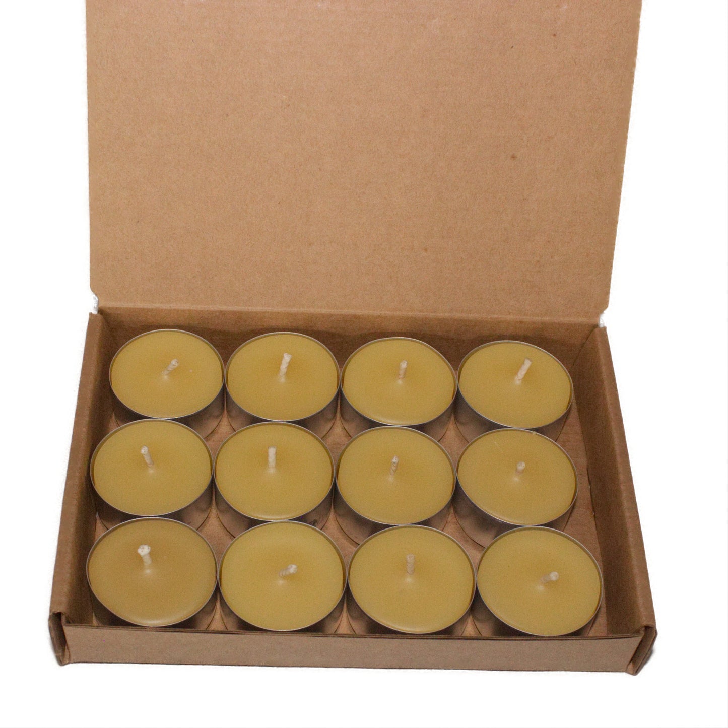 Beeswax candle tealights dozen