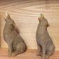 Beeswax candle wolves brown