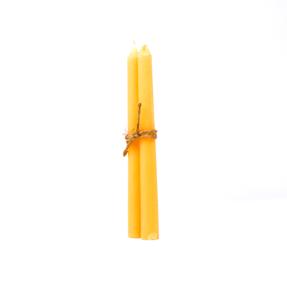 Beeswax Poured Taper Candles – Pair